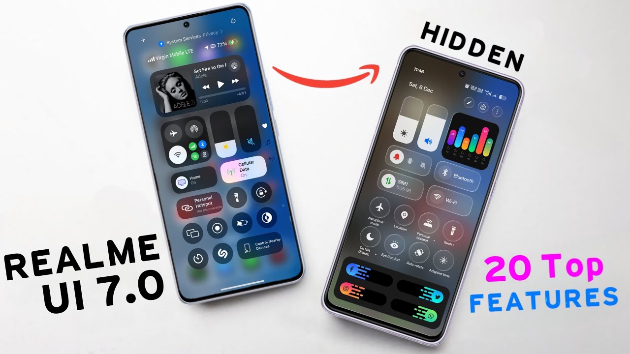 Realme Ui 7.0 Update : Top 20 Hidden Features | Realme Android 16 for GT 6/6T/7T,P1/P4 Pro,12/13 Pro