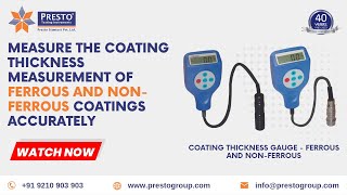 Coating Thickness Gauge Ferrous & Non Ferrous Manufacturers | कोटिंग थिकनेस गेज फेरस, नों फेरस