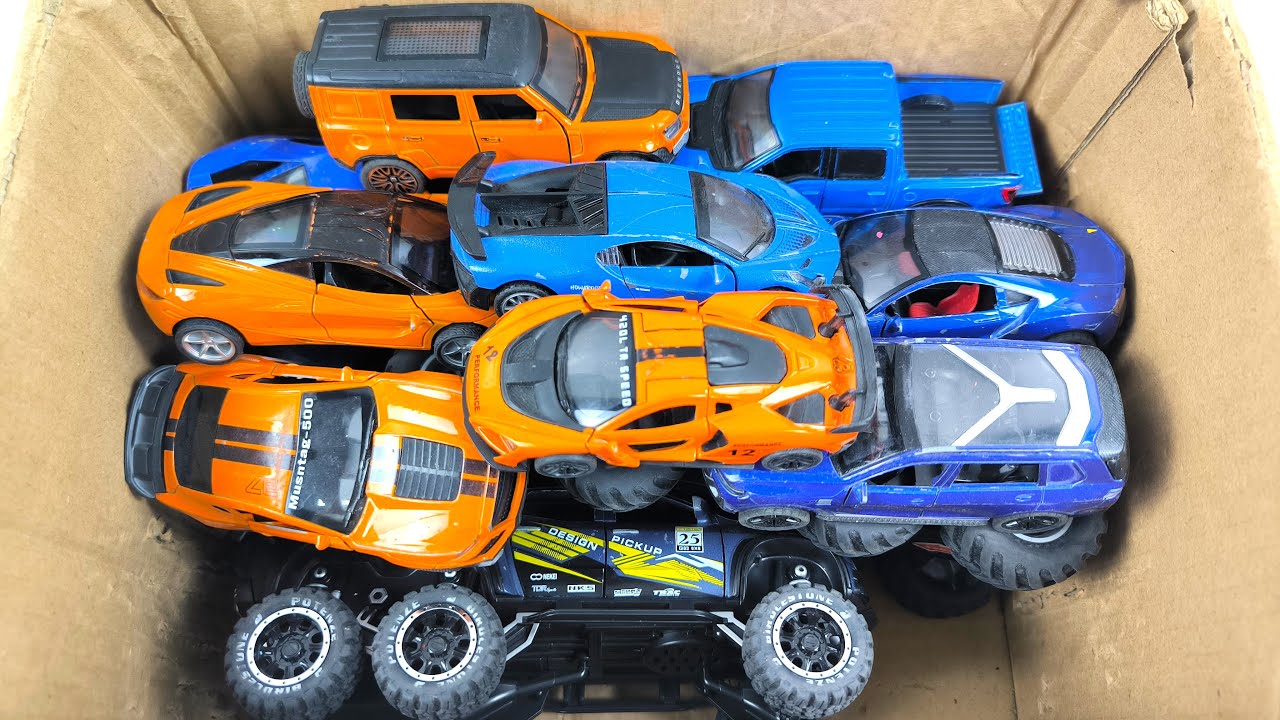 Box Full of Model Cars -Mazda Mx5, Koenigesgg Jesko, Lamborghini