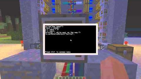 Computercraft + Redpower item retrieval system Minecraft  tutorial