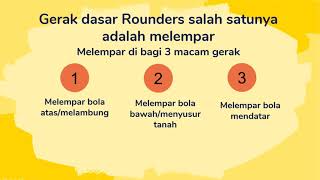 PJOK kelas 5 (Permainan Rounders 3 macam gerak melempar)
