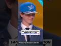 Easton had his wish come true tonight as he announced his Detroit Lions’ draft pick 💙 #nfldraft