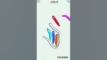 Tangled snake gameplay Lv:19 😳🐍#gaming#snake#short#video