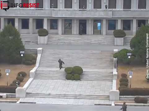 Драматическое видео побега солдата КНДР в Южную Корею