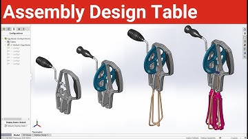 Assembly Configuration using Design Table | SW Assembly Modeling | Tutorial 106