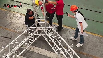 line array speaker truss