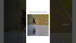 Tom cruise doing his own stunts