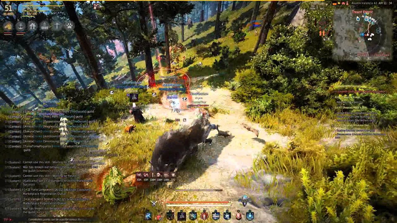 Black Desert [EU] Bad Pandas vs TheOscure 1 to 1 ratio [VALK POV] part 1