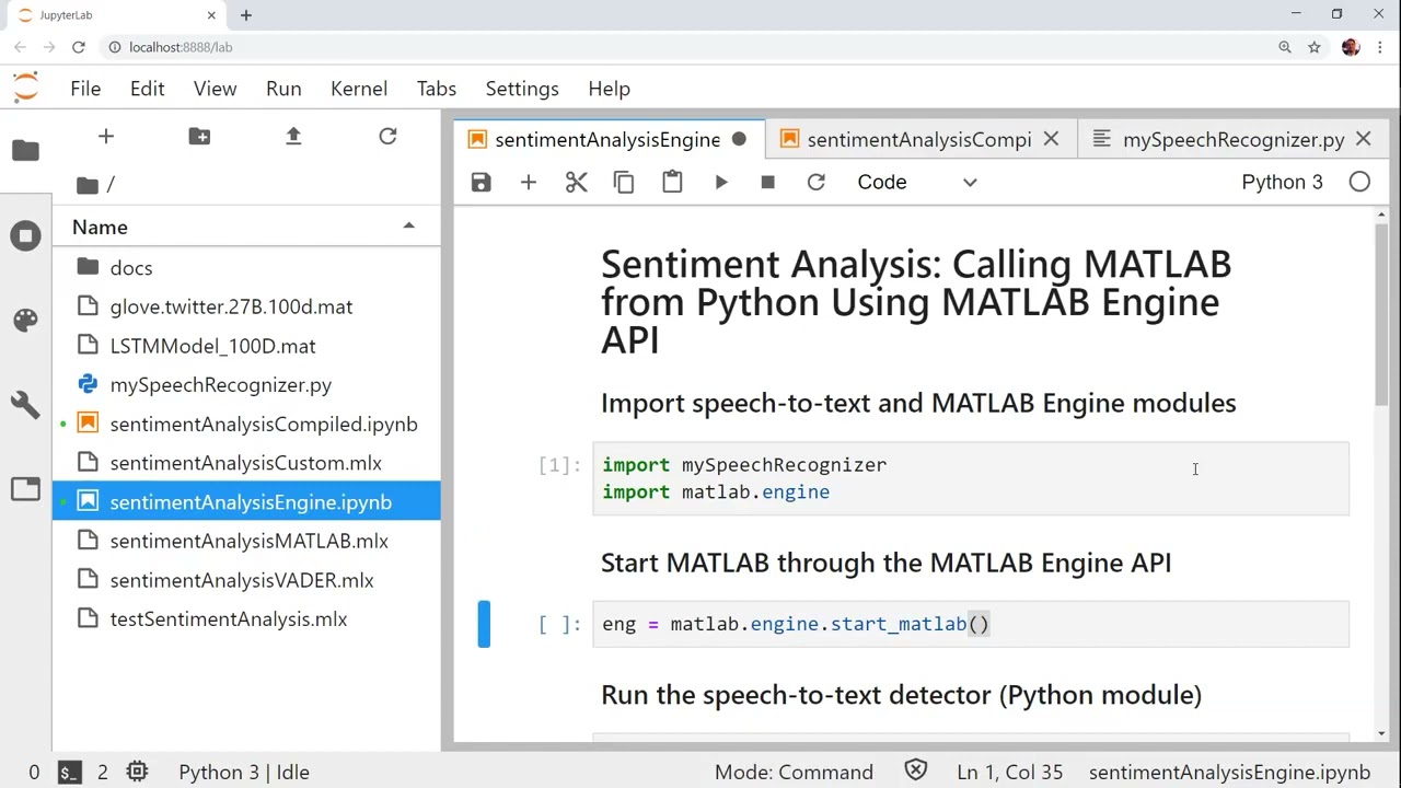 Calling c from python