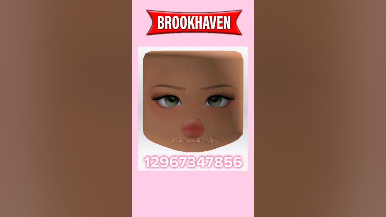 HOW TO ADD FACE ID CODES + 10 FACE ID CODES FOR BROOKHAVEN 🏡RP ROBLOX 🤩🔥  