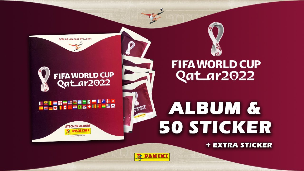 PANINI FIFA World Cup Qatar 2022 Sticker - ALBUM and 50 STICKER + Extra Sticker