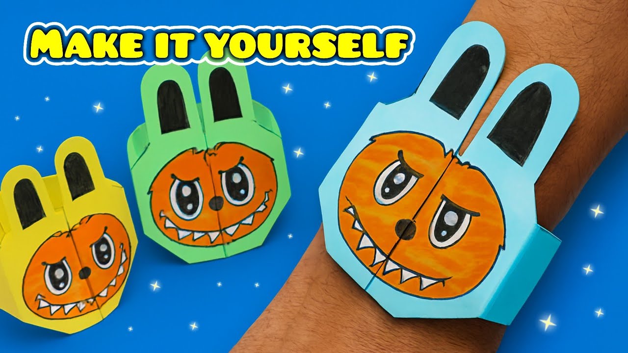 origami ring | Easily make an attractive paper wristband!