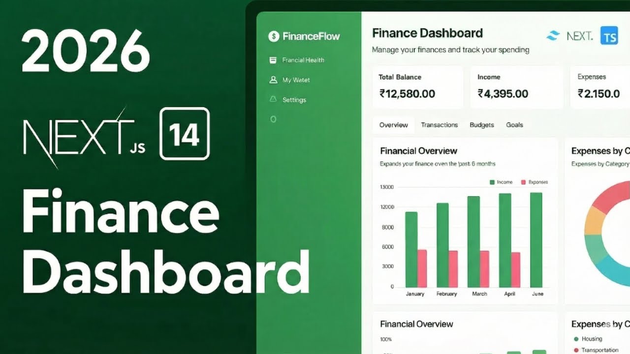 Build a Banking App with Financial Management System | React\Next.js Full Project 🔥