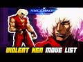 VIOLENT KEN MOVE LIST - SVC Chaos: SNK vs. Capcom