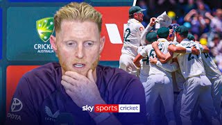 Emotional Ben Stokes reacts to England losing the Ashes in 11 days 😔