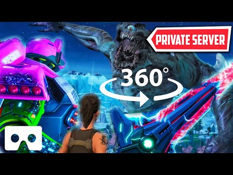 Playing Robot Vs Monster Event in 2021 | Private Fortnite Server 360° VR