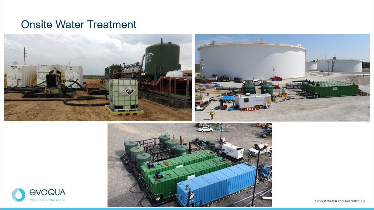 Evoqua Water Technologies Pipeline and Tank Hydrostatic Test Water