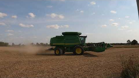 Harvesting Strong - 85 year old Farmer - 2011 John Deere 9870 STS Bullet Rotor - Soybeans -  Lenawee