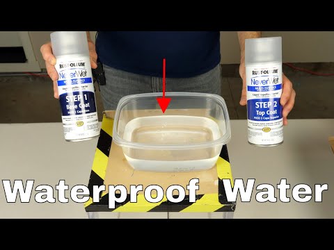 Is it Possible to Make Water Waterproof? Spraying Neverwet on Water Experiment