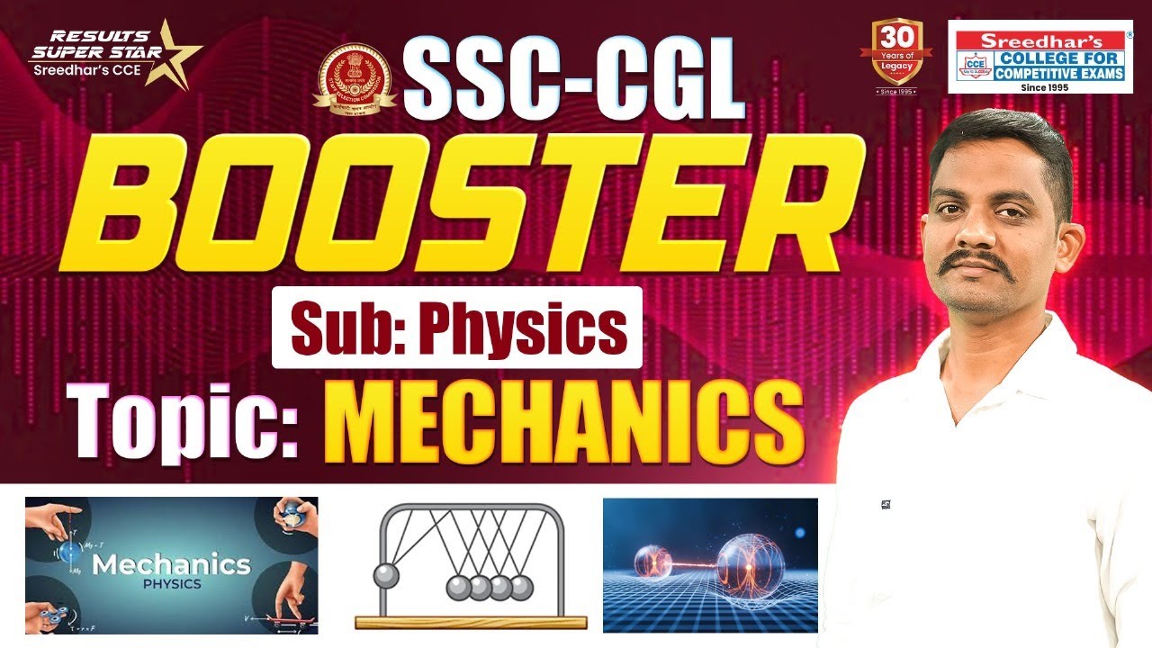 🔴 SSC CGL BOOSTER | PHYSICS | MECHANICS | BEST TIPS & SHORT CUTS  | PHANIDHAR SIR