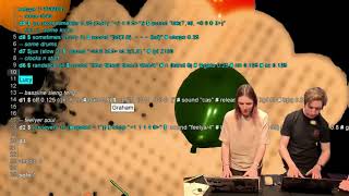 Famous Heavy Lifting vs Graham Dunning - live coding beats & techno improvisation Wealth
