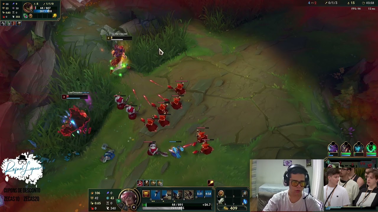 O Zecas botou pra respeitar...