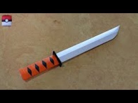 601 A4 용지 (단검) paper dagger  sword Origami papercraft 종이접기 색종이접기  摺紙 折纸 оригами 折り紙  اوريغامي