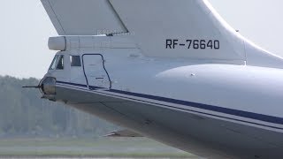 взлёт Ил-76 с пушками Внуково 2018 RF-76640 VKO