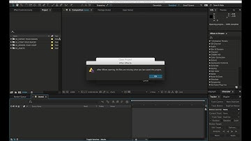 Relinking Missing Footage in After Effects Projects