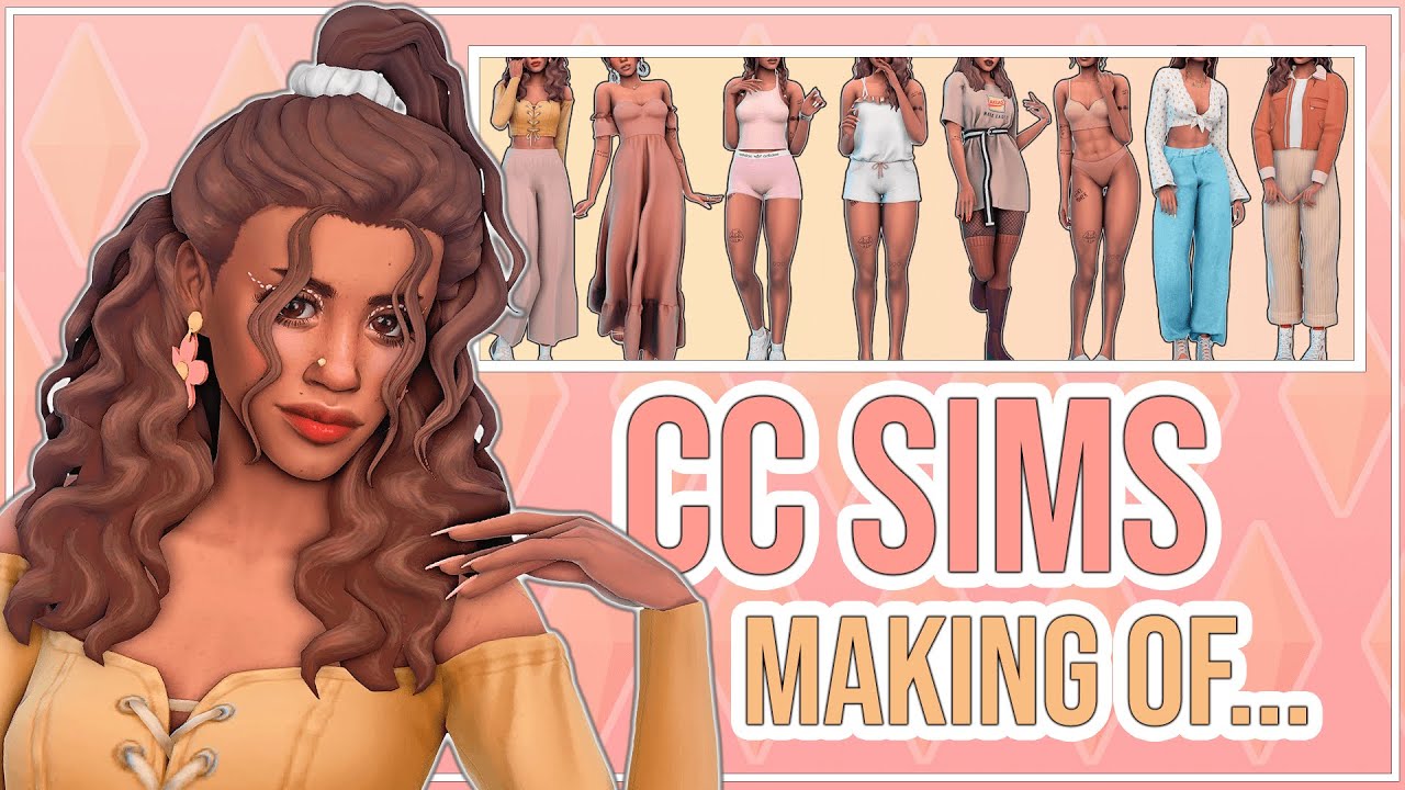 CC SIM MAKING OF... MADISON // Sims 4 CAS Lookbook + CC Links