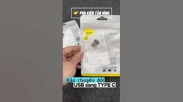 Đầu Chuyển USB Type A Sang USB Type C Tốc Độ Cao Baseus #phukientanbinh