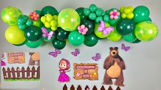Decoración Con Globos Masha Y el Oso / decoration balloons Masha and the bear