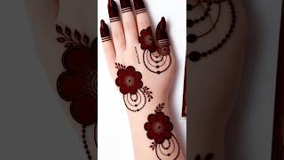 simple easy stylish mehndi design for back hand| #mehndi #hennadesign #mehandi #mehndidesign