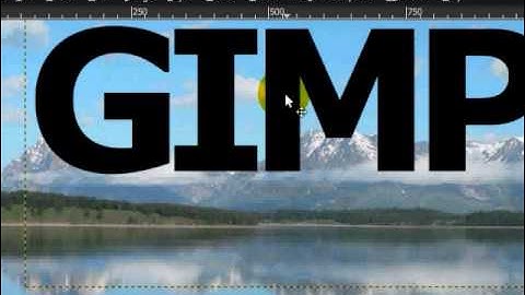 How to add Text Behind a Picture (Gimp Tutorial)
