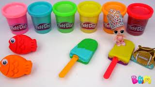 Come fare i Gelati di Pongo Play Doh con Uova Sorpresa Super Impara mutfilim мутфилим детские мултик