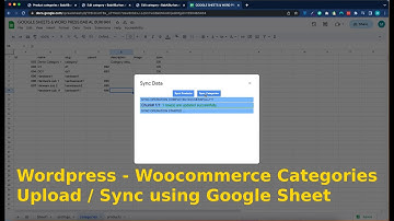 Wordpress - Woocommerce Categories Upload / Sync using Google Sheet
