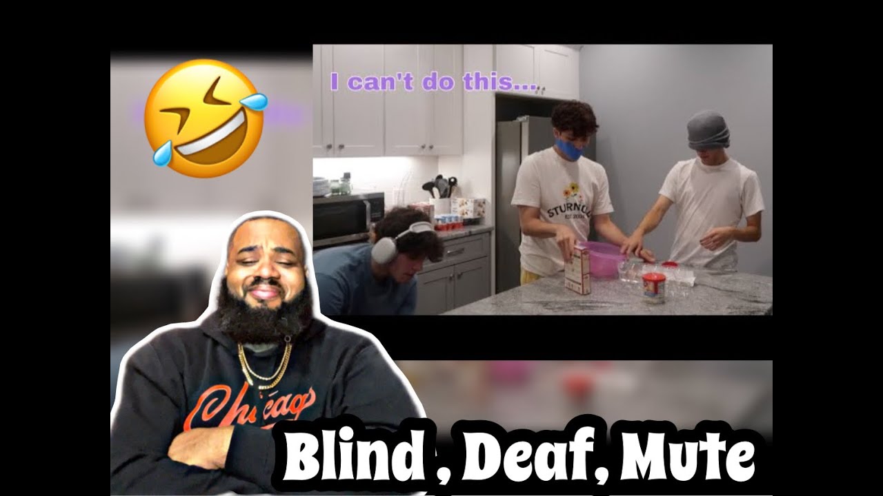 STURNIOLO TRIPLETS - Deaf, Mute, and Blind Baking Tiktok trend | REACTION