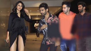 Rakul Preet Singh ABASHlNG Moments in front Of Varun Dhawan, Kartik Aryan and Others | J.B Party