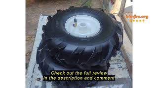 Review Hqpasfy 11X4.00-4 Tiller Tire And Wheel 34 Axle Size, 3-18 Centered Hub, Compatible Wi