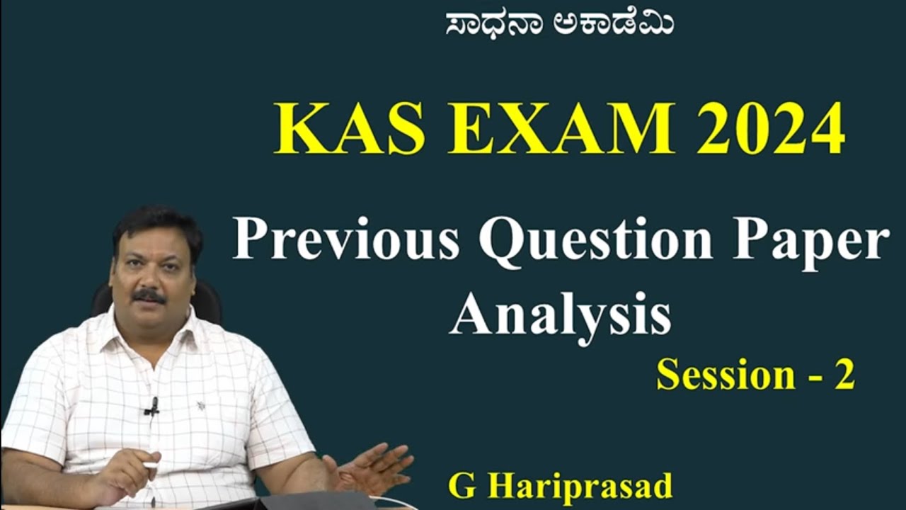 KAS 2024 Science and Tech Previous Question Paper Analysis G