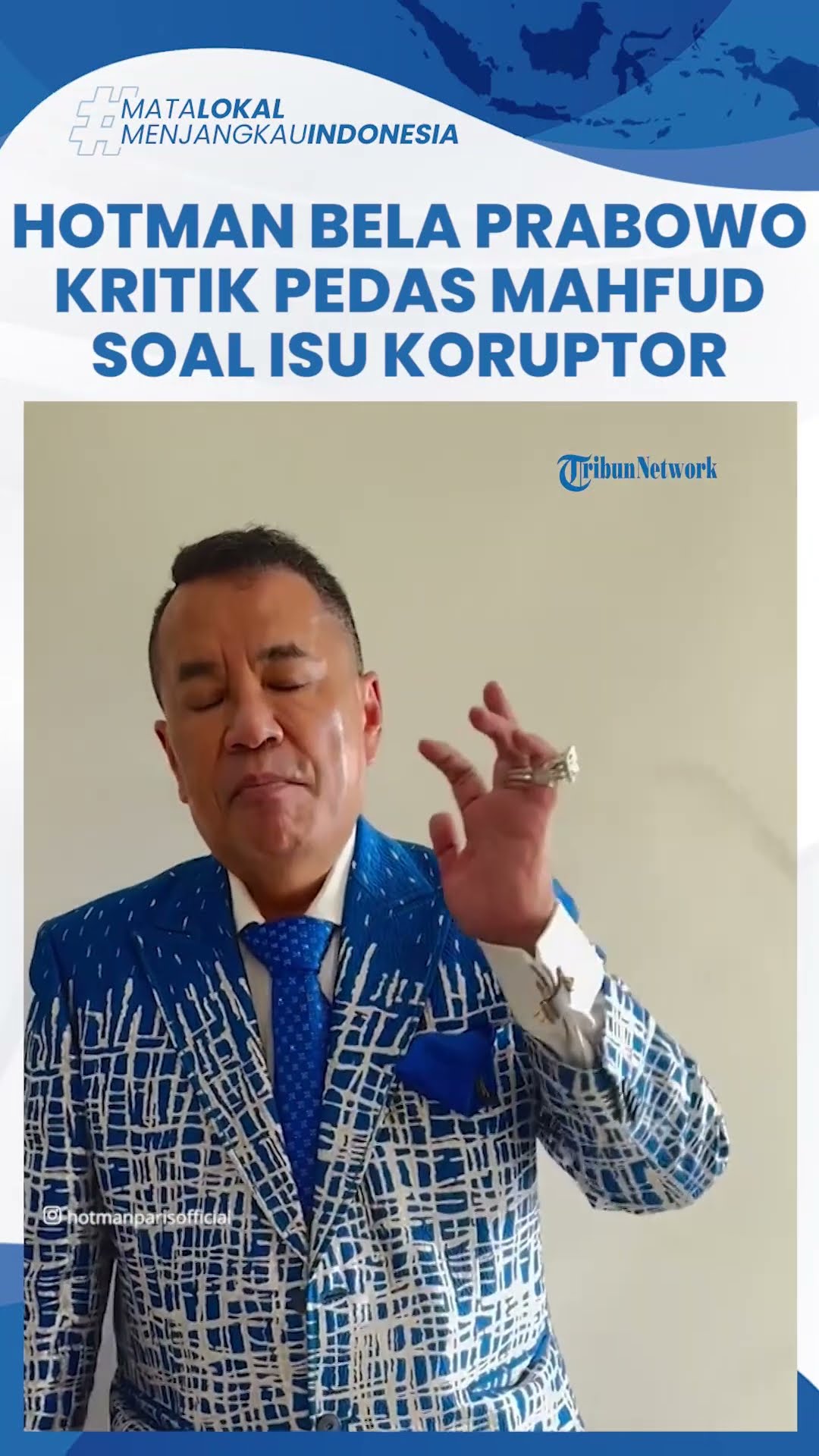 Hotman Paris Pasang Badan Bela Prabowo, Jawab Kritikan Pedas Mahfud MD soal Maafkan Koruptor