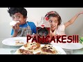 Pancakesmaking fruit pancakes for breakfast  aayan and ahyana fun time