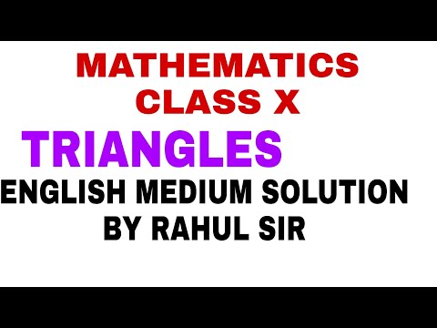 #10th MATH NCERT #TRIANGLES# COMPLETE SOLUTION BY RAHUL SIR