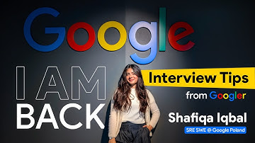 Google Interview Tips | Shafiqa Iqbal | First Pakistani Googler | Warsaw 🇵🇱