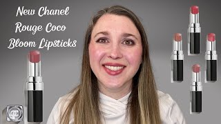 NEW CHANEL ROUGE COCO BLOOM LIPSTICKS  Swatches, Comparisons, Review 