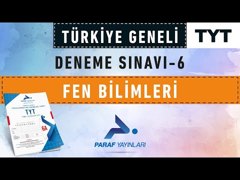 TYT TÜRKİYE GENELİ DENEME SINAVI 6 - FEN BİLİMLERİ