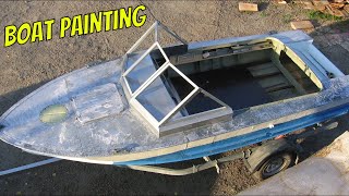 Реставрация старого катера Прогресс-2. Восстановление лодки. Покраска палубы. Painting the boat.