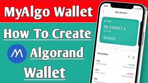 How To Create MyAlorand Wallet | Create Algo Wallet | Create Algorand Wallet And Join Airdrops