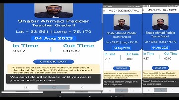 You cant do attendance untill you are in your school premises (Jk Smart attendance SED)