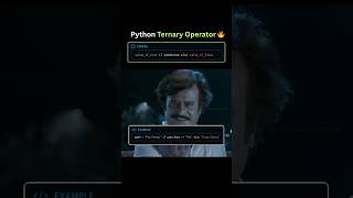Ternary Operator Python 🤯❤️‍🔥| Python Programming #shortsfeed #coding #programming #python #viral